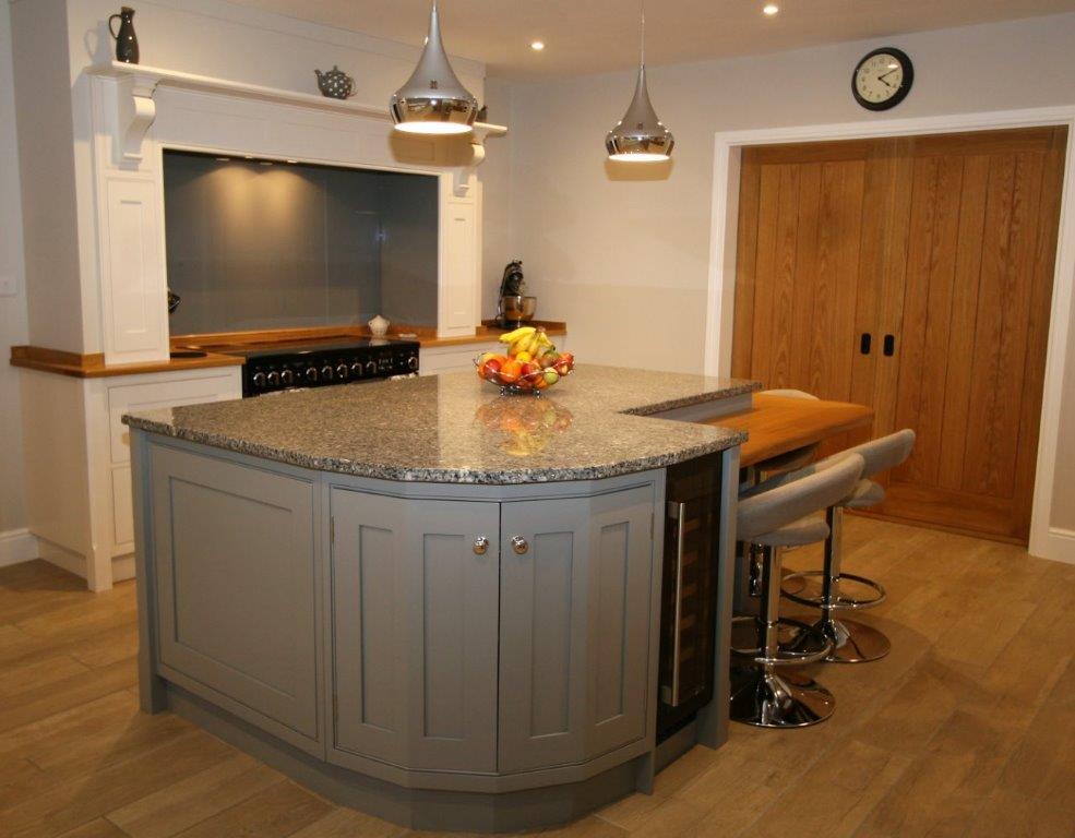 Classic Country Home Kitchen offering excellent bespoke design, manufacture and fitting. Natural Oak and Farrow & Ball colours. Bespoke Kitchens Suffolk