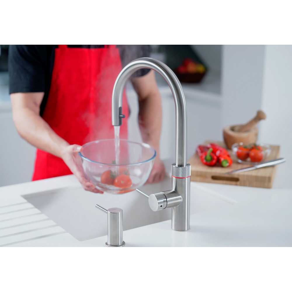 Say Hello to the New Quooker™ Flex Hot Tap. Visit us at our Showroom in Clare, Suffolk to see it in action. Bespoke handmade kitchens.