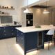Beautiful Blue Contemporary Bespoke Kitchen from Knights Country Kitchens