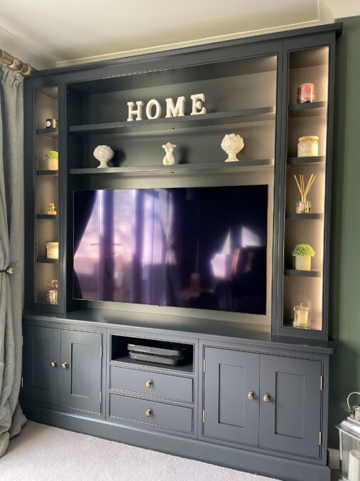 Handmade Media Cabinets : Personalised Perfection Suffolk. Give us a call on 01787 277 914 to discuss your requirements.