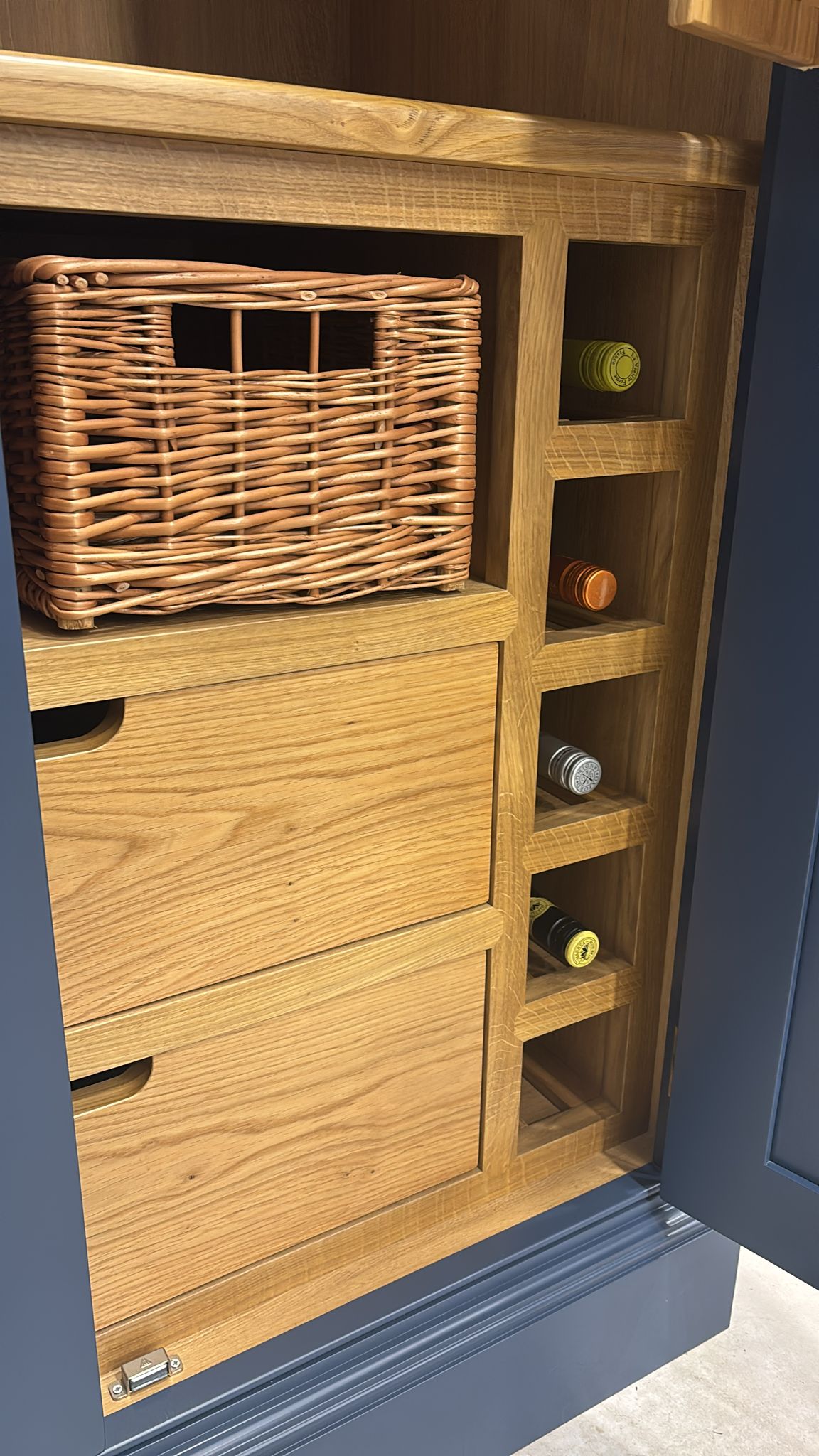 Wine Storage Tips for a Cosy Kitchen this Christmas. Handmade kitchens, the heart of the heart of the home.