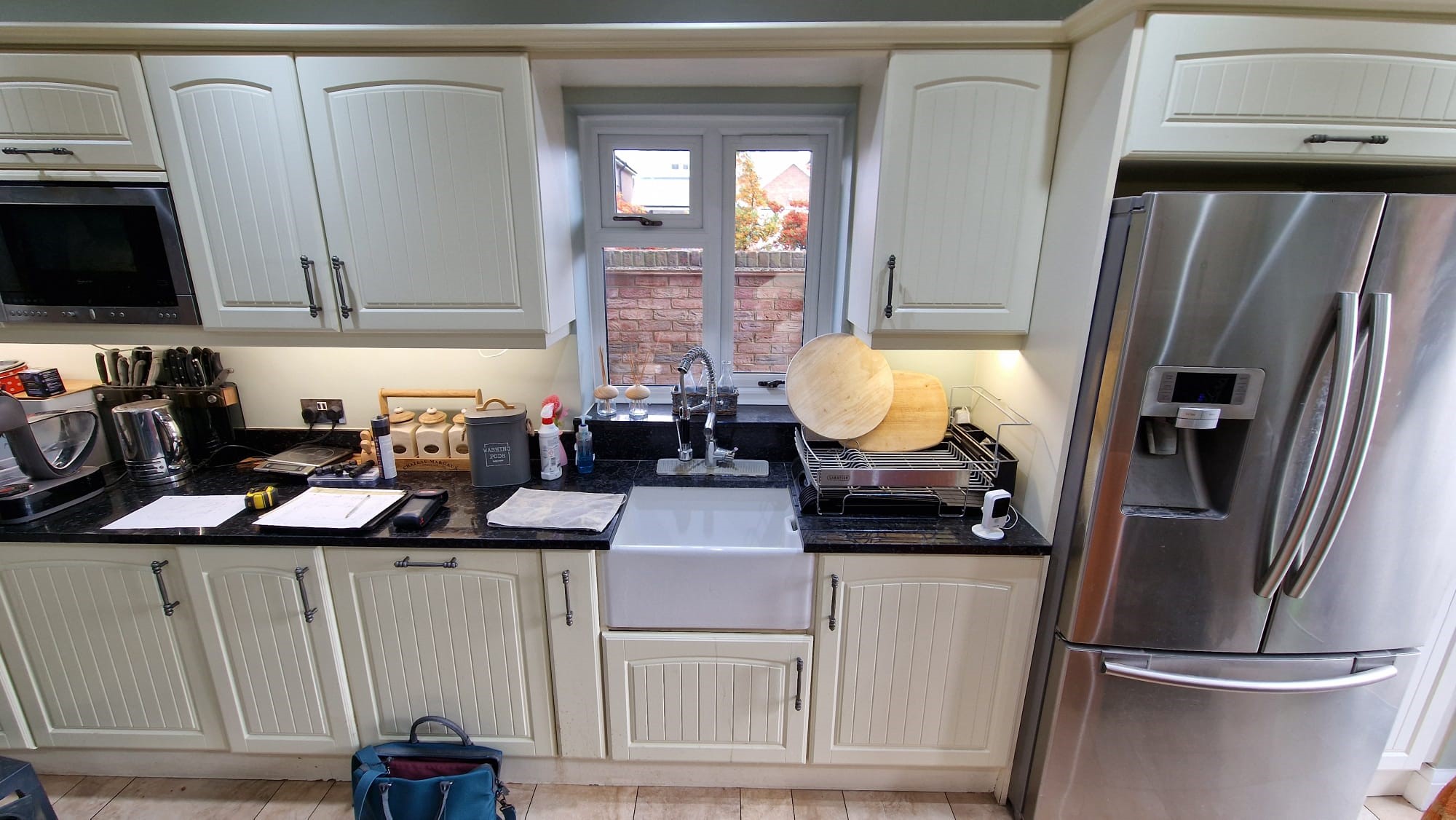 Take a look at this kitchen transformation in Essex. Grey Galley Style Kitchen. Lasting design with expert craftmanship.