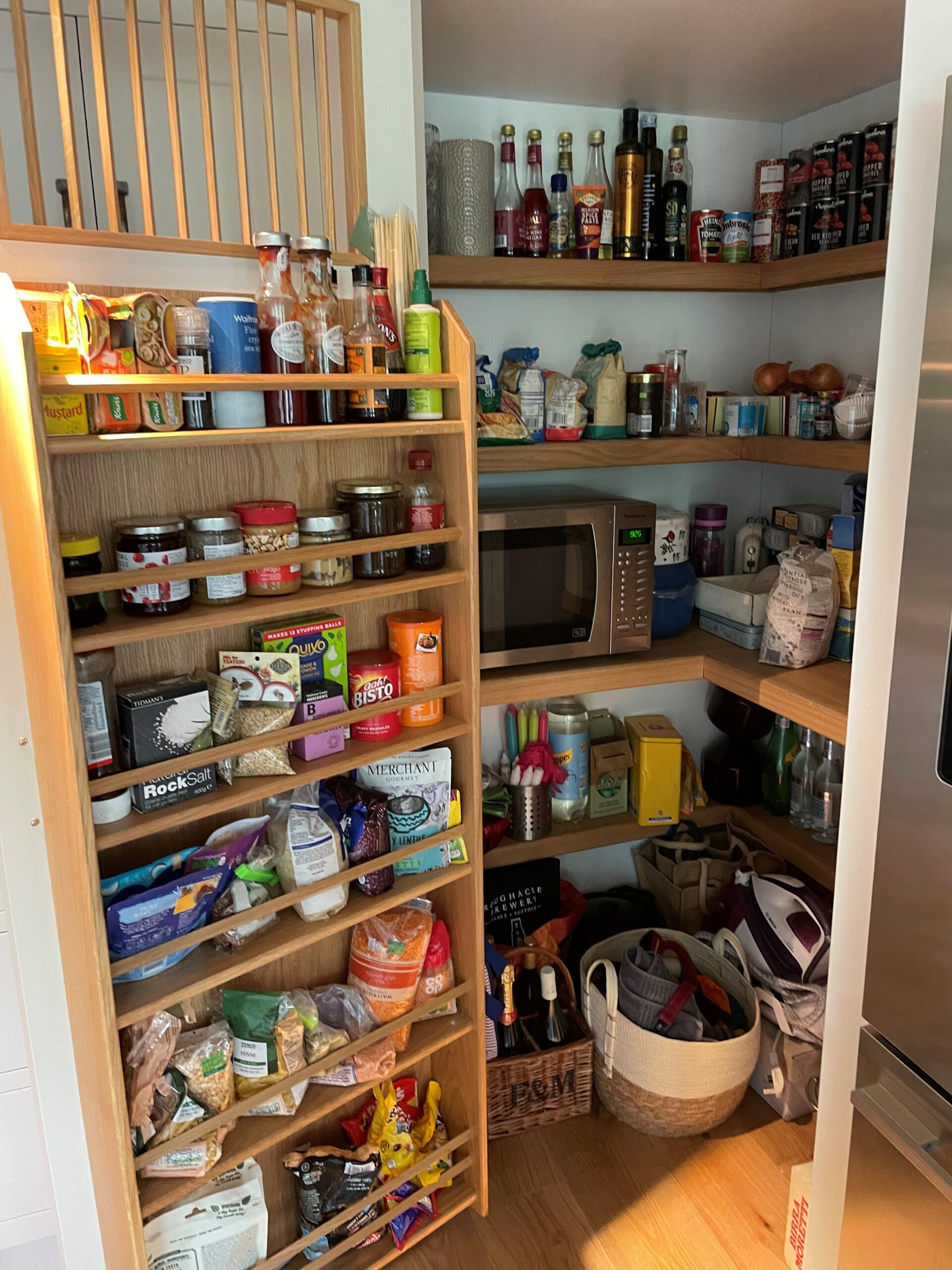 How Maximising Space in Small Pantries is one of the most effective ways of using your pantry space. Handmade Kitchens in Suffolk