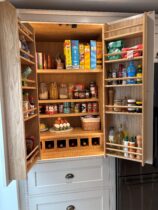 How Maximising Space in Small Pantries is one of the most effective ways of using your pantry space. Handmade Kitchens in Suffolk