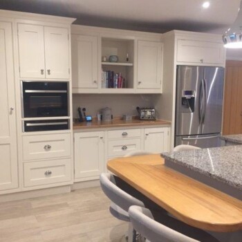 Azul Platino polished Granite - Bespoke Kitchen