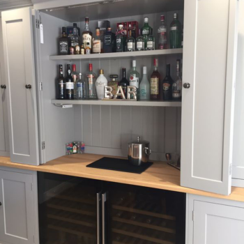 Hidden Kitchen Bar at Knights Country Kitchens