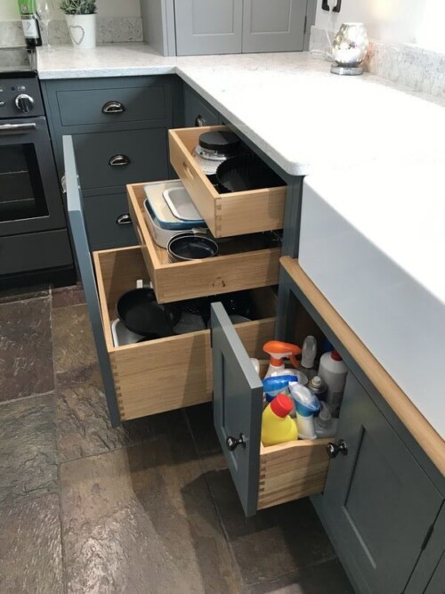 Take a look at our Two Shades of Grey Contemporary Kitchen offering excellent bespoke design, manufacture & fitting. Bespoke Kitchens Suffolk